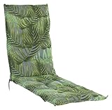 Relaxauflage Polsterauflage Gartenstuhlauflage | Grün | 50 x 170 cm | Baumwolle...