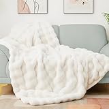Latepis Kuscheldecke Flauschig Kunstfell 150x200 cm Beige Felldecke Flauschige...