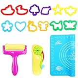 SUPRROW 15 Stück Knet Zubehör Kinder Set, Knete Werkzeug, Knetspielzeug...