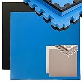 eyepower 4cm dick: 0.8qm Fitnessmatte Puzzle - 1 Tatami Matte 90x90 - Squat Rack...