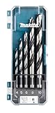 Makita D-72861 Holzbohrer-Set 5-teilig in Aufbewahrungsbox, Holzspiralbohrer...