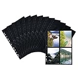 HERMA 7785 Fotohüllen für Ordner, 10 Stück, 10x15 cm, 4 Fächer geteilt,...