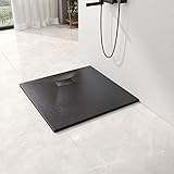 EMKE Duschwanne 90x90 cm Duschtasse Flach Anti-Rutsch SMC Duschwanne...