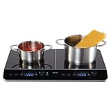 MEDION MD 15324 Doppel-Induktionskochplatte, 3500 Watt, Zwei Kochplatten, 10...