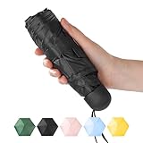 Chakipee Mini Regenschirm Klein Taschenschirm Mit 6 Rippen kompakt Faltbar...