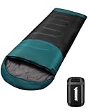 Schlafsack Outdoor für Camping 4 Jahreszeiten - Erwachsene Schlafsack, 2 in 1...