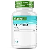 Calcium - 240 Tabletten - 800 mg Kalzium aus Calciumcarbonat pro Tagesportion -...