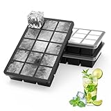 Ankway Eiswürfelform mit Deckel, 3er-Pack Silikon Eiswürfelbehälter, 45 Fach...