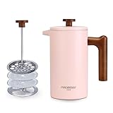 Poliviar French Press Kaffeemaschine 1 Liter/8 Tassen, French Press...