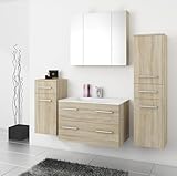 Kuechen-preisbombe TOP Badmöbel/Badezimmer Regina 5tlg. Set in Sonoma Eiche mit...