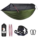 COVACURE Hängematte Outdoor Hängematte mit Moskitonetz - 200kg Belastbarkeit...