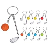 Dadabig 9 Stück Golf Schlüsselanhänger, Mini Golf Schlüsselanhänger mit...
