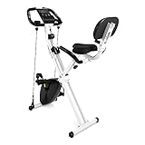 MSPORTS Fitness X-Bike Premium + Widerstandsbändern | Fahrradtrainer,...