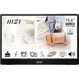 MSI PRO MP161 E2 Tragbarer Monitor 15,6 Zoll Full HD – IPS-Panel 1920 x 1080,...