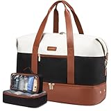 LOVEVOOK Reisetasche Damen, Sporttasche Weekender Handgepäck Tasche Für...