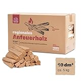 Heumüller Holzwolle 10 dm3 (ca. 5kg) Anzündholz I Anfeuerholz aus gespaltenem...