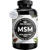 MSM Tabletten - 2000mg MSM (Methylsulfonylmethan) je Tagesdosis - 365 Tabletten...