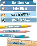 melu kids® Namensaufkleber Kinder für Schule & Kita (75 Stück) -...