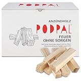 PODPAL - Natürliches Anzündholz aus trockenen Fichtenspänen | ca. 5 kg |...