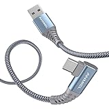 USB C Kabel 3M lang rechtwinklig,USB A 2.0 auf Typ C Kabel,geflochtenes...