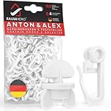 Raumhero® Gardinenröllchen für Schiene (Komplettset 100x Gardinenhaken inkl....