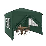 YITAHOME 3x3m Pop up Pavillon mit 4 Seitenteilen,Faltbar Gartenzelt...