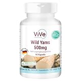 Yamswurzel-Extrakt 500 mg - 60 Kapseln Wild Yams mit 20% Diosgenin- hochdosiert...