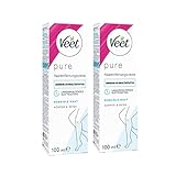 Veet Pure Haarentfernungscreme für Körper, Arme & Beine - Enthaarungscreme...