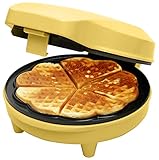 Bestron Waffeleisen für klassische Herzwaffeln, Waffelmaker mit...