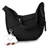 Aucuu Crossbody Bag Damen Umhängetasche, Halbmond Crossbody Bag, Cord Tasche...