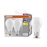 OSRAM BASE CLASSIC A GLFR 60 LED-Lampe mit Sockel E27, Kolbenform, Doppelpack,...