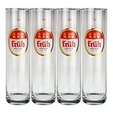 Früh Kölsch Biergläser/Gläser/Stangen Set - 4x 0,2l