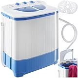 tectake® portable, mobile 4,5 kg Mini Waschmaschine + 3,5 kg Wäscheschleuder...
