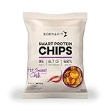 Body & Fit Smart Protein Chips - Eiweiß Snack Soja- und Kartoffelchips 12...