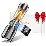 Relybo Taschenlampe Led Aufladbar, Led Taschenlampe Extrem Hell 1000000 Lumen,...