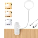 TIMAIYE Leselampe Bett, LED Touch-Dimmen Klemmlampe, 3 Farbe und 3 Helligkeit...