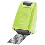 PLUS Japan, Datenschutz Rollstempel Camouflage in Grün, Textschwärzer,...