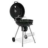 BBQ-Toro Kugelgrill Ø 57 cm | BBQ Kugelgrill Holzkohle, Barbecue Kugelgrill mit...