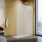 SUNXURY Walk In Duschwand 120x200cm Duschtrennwand aus 8mm Nano Beschichtung ESG...