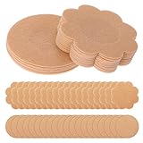 WLLHYF 40 Stück Nippelabdeckungen Einweg-Brustpasteten Pflaumenförmig Rund...