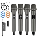Aveek Kabelloses Karaoke Mikrofon Set, Professionelle Funkmikrofon Set 2.4G,...