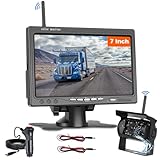 Inefala Digital Kabellos Rückfahrkamera Set, 7 Zoll IPS Monitor und Drahtlose...
