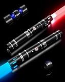 Duell Lichtschwerter 2er Set 4 Soundeffekten & 20 Farben Lichtschwert...