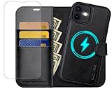 OCASE iPhone 12 Hülle(2in1) Leder Stoßfestes Case [Abnehmbare magnetische...