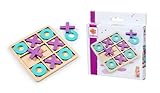 Eichhorn – Games – Tic Tac Toe Spiel mit Rahmen aus Holz, 10 Steine mit...