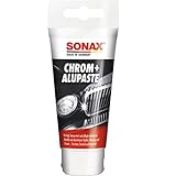 SONAX Chrom+AluPaste (75 ml) poliermittelhaltige Pflegepaste zur Beseitigung von...