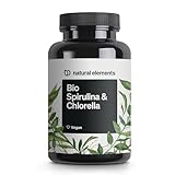 Bio Spirulina & Chlorella Presslinge – 500 Tabletten – 100% Rein &...