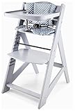 Moby-System Woody Baby Hochstuhl aus Holz - Mitwachsender Kinderhochstuhl mit...