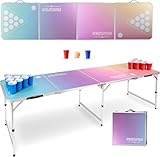 Stagecaptain Beer Pong Tisch “Club” - Stabiler Klapptisch aus Alu -...