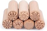 OLYCRAFT 7PCS Holz Keramik Werkzeuge Stempel Säule Holz Stempel Naturholz...
